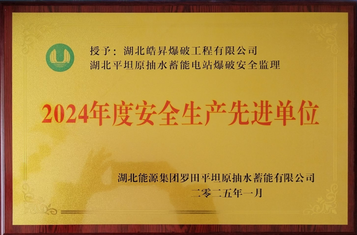 2024年度安全生产先进单位